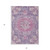 5' X 8' Purple Floral Medallion Washable Indoor Outdoor Area Rug