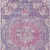 5' X 8' Purple Floral Medallion Washable Indoor Outdoor Area Rug