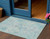 3' X 5' Teal Blue And Pink Floral Medallion Washable Indoor Outdoor Area Rug