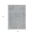 3' X 5' Silver And Beige Abstract Washable Indoor Outdoor Area Rug