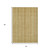 3' X 5' Wheat Gold And Beige Striped Washable Indoor Outdoor Area Rug