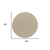 8' Natural And Light Brown Round Geometric Indoor Outdoor Area Rug