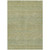 3' X 5' Wheat And Sage Striped Washable Indoor Outdoor Area Rug