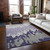 3' X 5' Purple And Ivory Abstract Washable Indoor Outdoor Area Rug