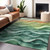 5' X 8' Teal Blue Abstract Washable Indoor Outdoor Area Rug