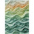 5' X 8' Teal Blue Abstract Washable Indoor Outdoor Area Rug