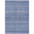 5' X 8' Denim Blue And Sky Blue Striped Washable Indoor Outdoor Area Rug