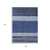 5' X 8' Navy Blue Sky Blue And Charcoal Abstract Washable Indoor Outdoor Area Rug