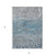 5' X 8' Gray And Silver Abstract Washable Indoor Outdoor Area Rug