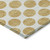 5' X 8' Gold And Ivory Polka Dot Washable Indoor Outdoor Area Rug