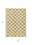 5' X 8' Gold And Ivory Polka Dot Washable Indoor Outdoor Area Rug