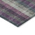 3' X 5' Plum Eggplant And Gray Plaid Washable Indoor Outdoor Area Rug