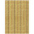 3' X 5' Gold And Copper Striped Washable Indoor Outdoor Area Rug