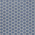 5' X 7' Blue And Ivory Geometric Indoor Outdoor Area Rug