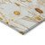 3' X 5' Ivory And Beige Floral Washable Indoor Outdoor Area Rug
