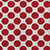 5' X 8' Red And Ivory Polka Dot Washable Indoor Outdoor Area Rug