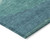 3' X 5' Turquoise Striped Washable Indoor Outdoor Area Rug