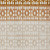 3' X 5' Orange Beige And Ivory Geometric Washable Indoor Outdoor Area Rug