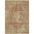 3' X 5' Rust And Beige Medallion Washable Indoor Outdoor Area Rug
