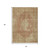 3' X 5' Rust And Beige Medallion Washable Indoor Outdoor Area Rug