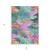 3' X 5' Teal Blue And Aqua Floral Washable Indoor Outdoor Area Rug