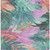 3' X 5' Teal Blue And Aqua Floral Washable Indoor Outdoor Area Rug
