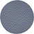 8' Navy Blue And Ivory Geometric Indoor Outdoor Area Rug