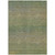 3' X 5' Fern Green Striped Washable Indoor Outdoor Area Rug