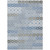 5' X 8' Denim Blue Gray And Ivory Floral Washable Indoor Outdoor Area Rug