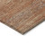 5' X 8' Copper Striped Washable Indoor Outdoor Area Rug