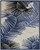8' X 10' Navy Blue Ivory And Black Palm Leaf Indoor Outdoor Area Rug
