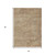 5' X 8' Beige And Taupe Aztec Washable Indoor Outdoor Area Rug