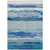 5' X 8' Blue Abstract Washable Indoor Outdoor Area Rug