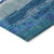 5' X 8' Blue Abstract Washable Indoor Outdoor Area Rug