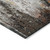 5' X 8' Gray Rust And Ivory Abstract Washable Indoor Outdoor Area Rug