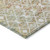 3' X 5' Peach And Ivory Argyle Washable Indoor Outdoor Area Rug