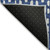 3' X 5' Navy Blue And Ivory Geometric Washable Indoor Outdoor Area Rug