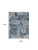 9' X 12' Navy Blue And Ivory Palm Leaf Indoor Outdoor Area Rug