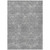 5' X 8' Gray And Ivory Geometric Washable Indoor Outdoor Area Rug