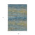 3' X 5' Denim Blue Striped Washable Indoor Outdoor Area Rug