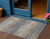 3' X 5' Pewter Striped Washable Indoor Outdoor Area Rug