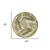 5' Ivory And Green Round Palm Leaf Indoor Outdoor Area Rug