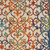 8' X 11' Ivory Blue Orange And Green Trellis Indoor Outdoor Area Rug