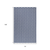 4' X 6' Navy Blue And Ivory Geometric Indoor Outdoor Area Rug