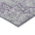 8' X 10' Purple Floral Medallion Washable Indoor Outdoor Area Rug