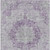 8' X 10' Purple Floral Medallion Washable Indoor Outdoor Area Rug