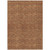 9' X 12' Orange And Ivory Geometric Washable Indoor Outdoor Area Rug