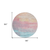 8' Salmon And Beige Round Abstract Washable Indoor Outdoor Area Rug
