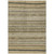 9' X 12' Chocolate And Taupe Striped Washable Indoor Outdoor Area Rug