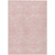 9' X 12' Pink And Ivory Geometric Washable Indoor Outdoor Area Rug